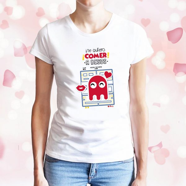 chica comecocos camiseta