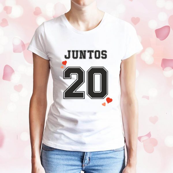 chica juntos desde... camiseta