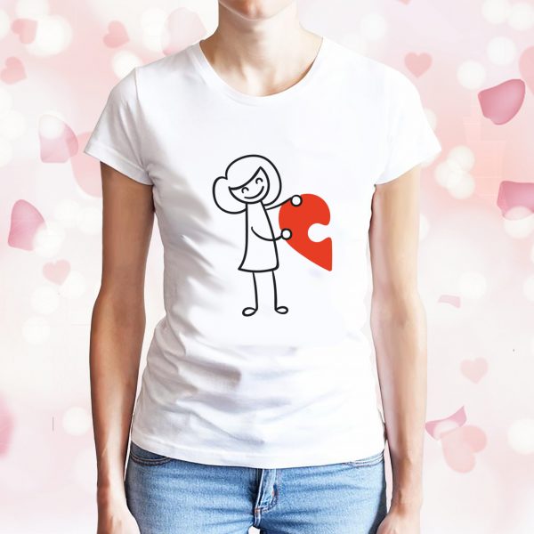 chica puzle camiseta