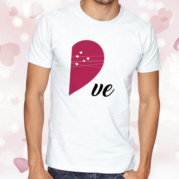 chico corazon love camiseta