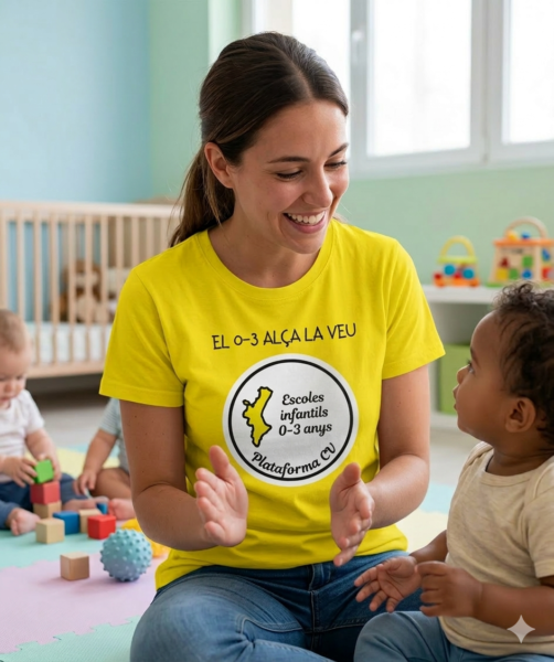 foto maestra con camiseta