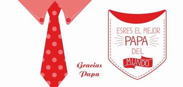 mejor padre del mundo roja diseño